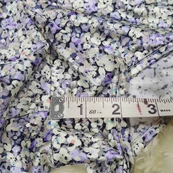 Grey Jason Wu Lace Trim Satin Runner PJ Shorts XL - Picture 5 of 9